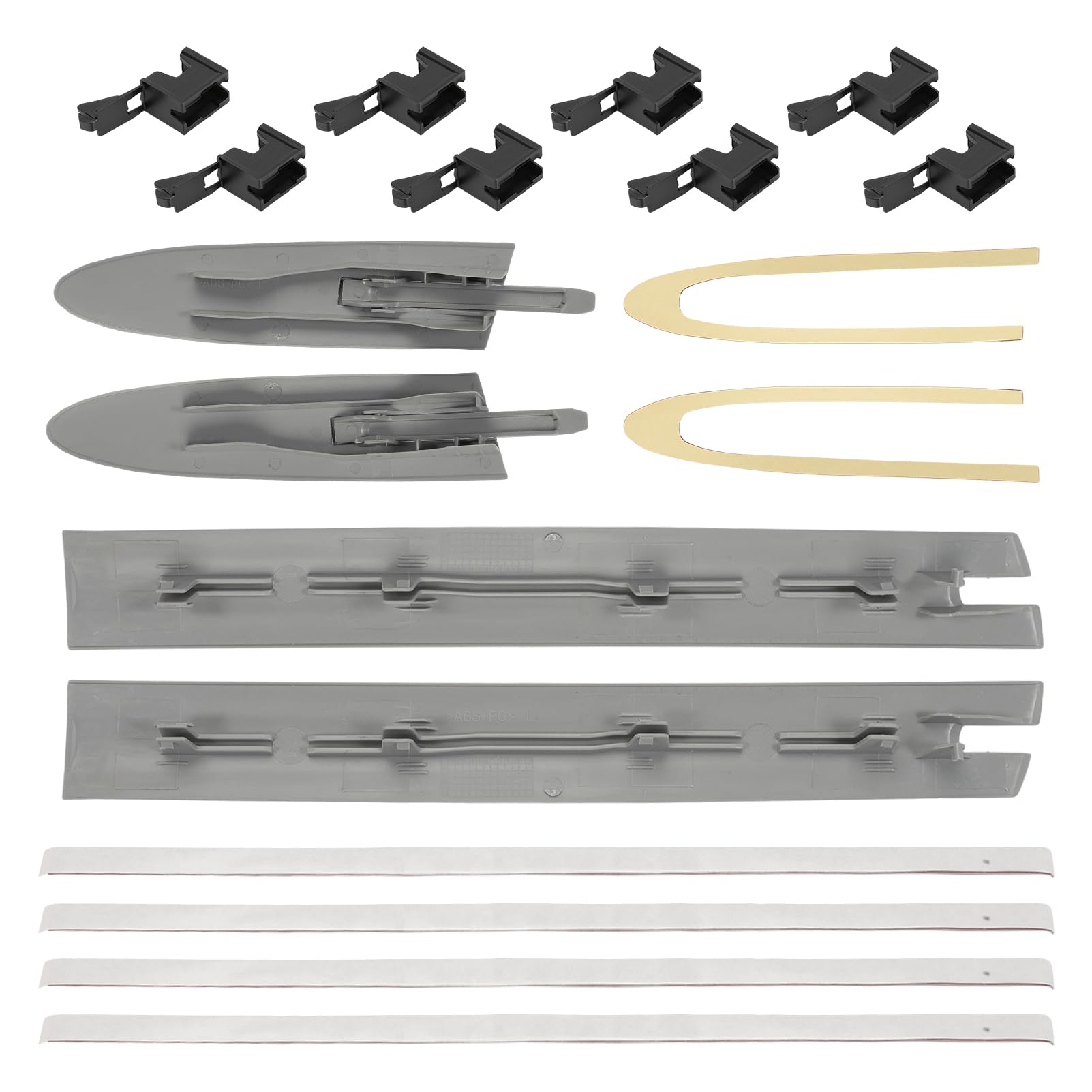 Kit Riparazione Copertura Cerniera Tetto Cabrio con Clip (12 Pz) Destra e Sinistra, Compatibile con Serie 3 E93, Serie 4 F33, M4 F83 Hardtop Convertible 2007-2019, Sostituisce 54377184048 54377184038