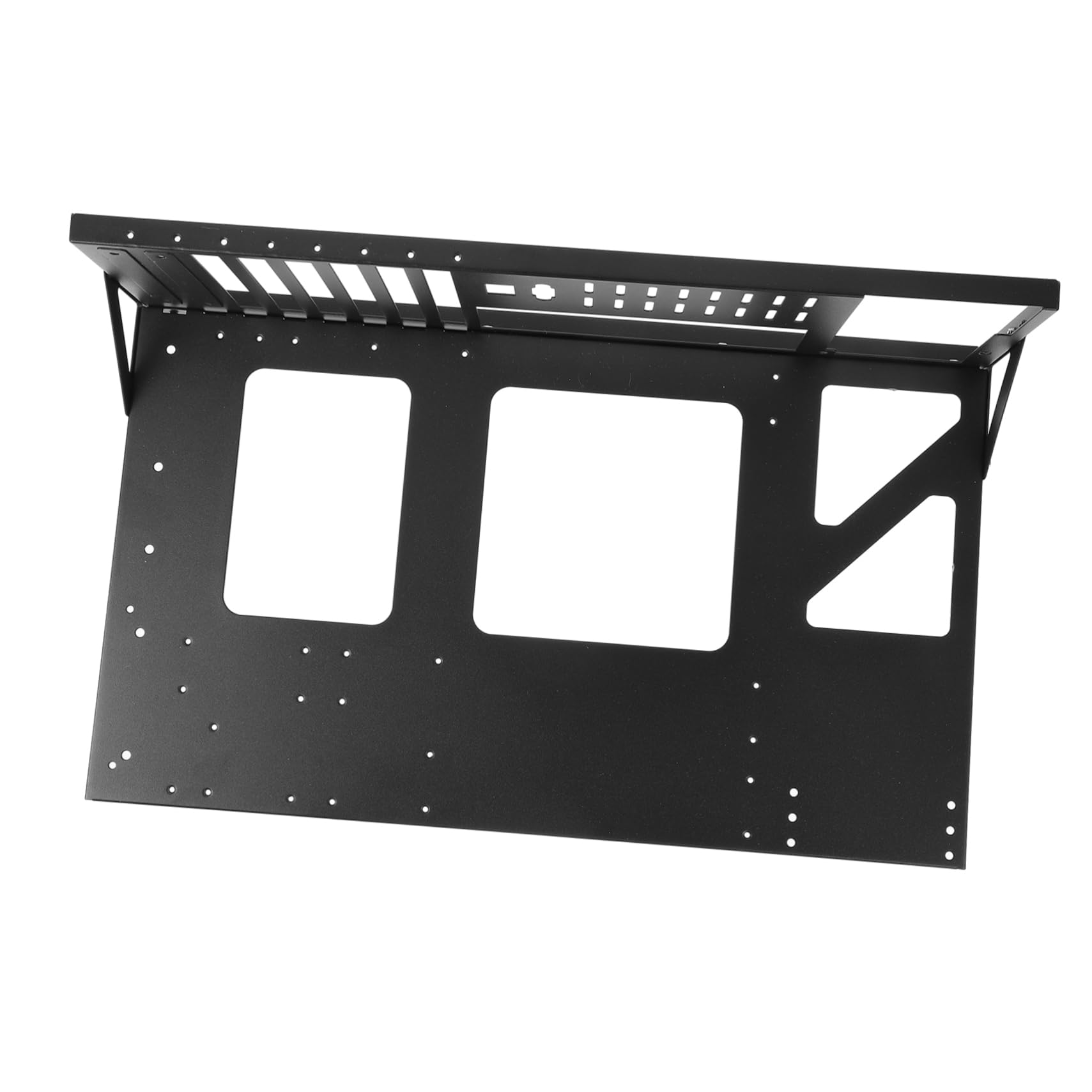 HOMOCONO Motherboard Holder Computer Bracket Open Frame Steel Frame Computer Motherboards Computer Case Open Case Hardware Brackets Metal Motherboard Shelf Motherboard Frame Black