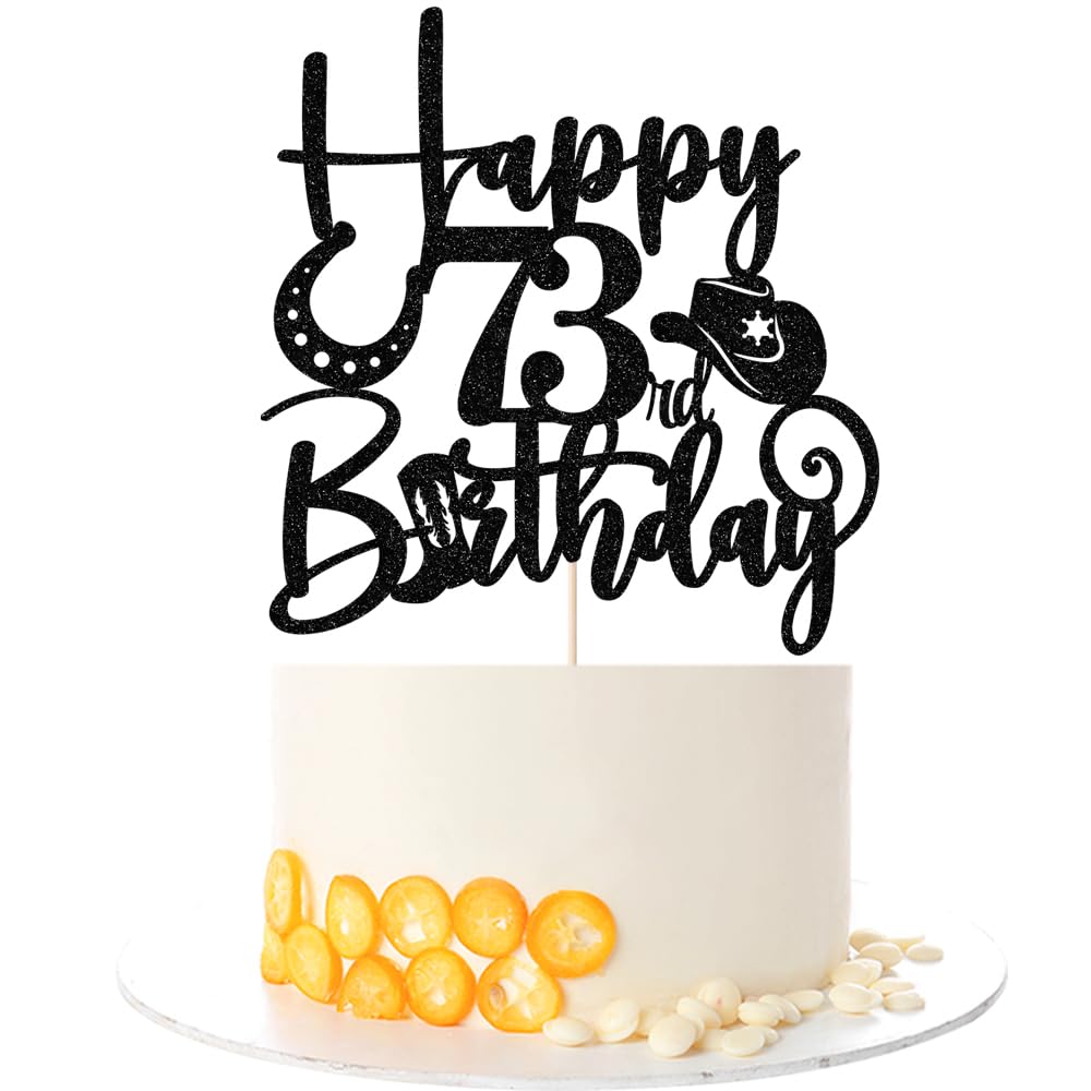 Kaoenla Cowboy Cake Topper-cowboy theme Happy 17th Birthday Decor,17th Birthday/Anniversary Party Decorations (73nd) — image 1