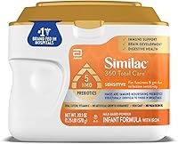 Similac 360 Total Care Sensitive Infant Formula Powder 20.1oz Tub - 5 HMOs for Fussiness Gas Lactose Sensitivity