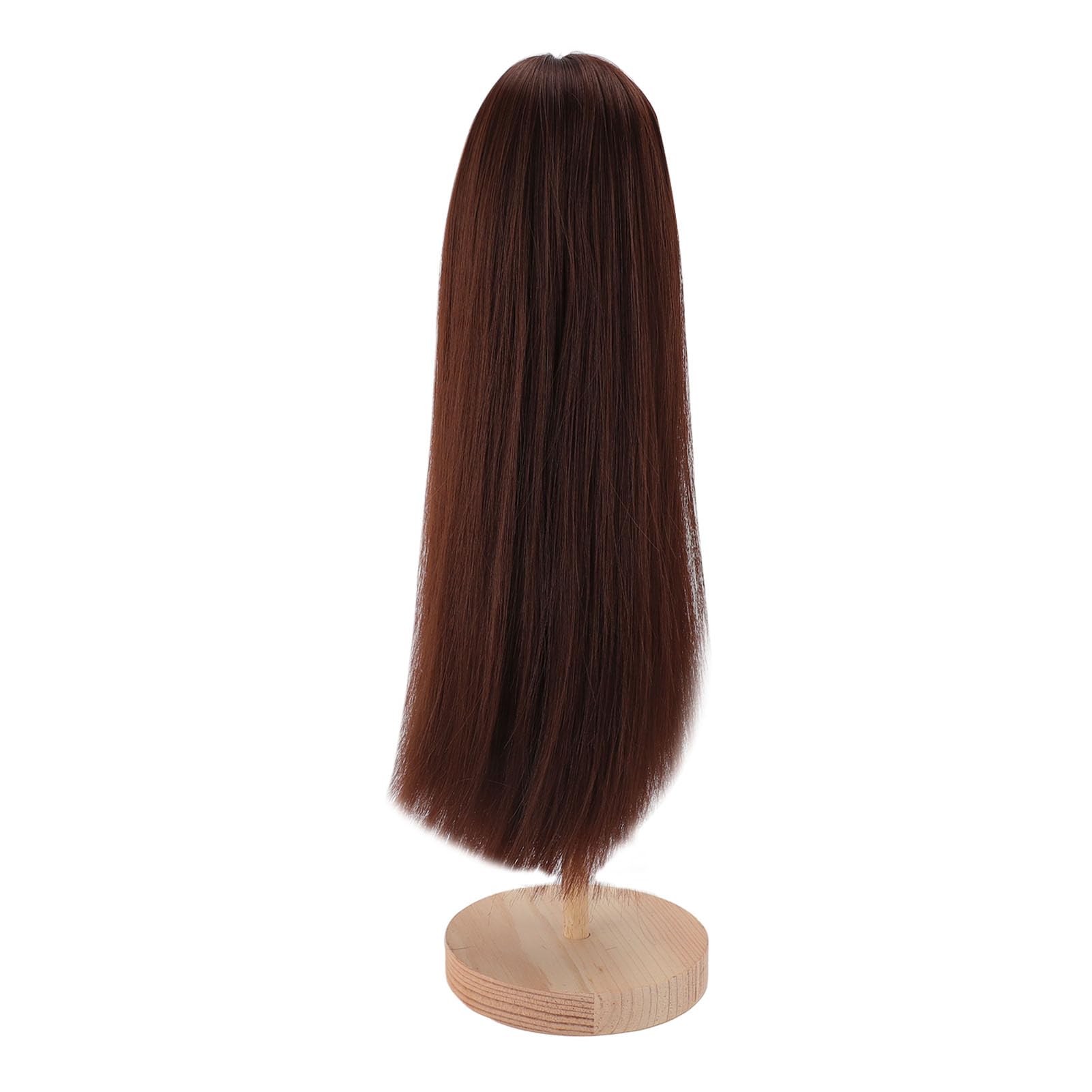 Yctze Parrucca da Bambola 1/4 Dritta con Frangia da 7 a 8 Pollici Cuoio Capelluto Simulato Seta Ad Alta Temperatura Snodabile Capelli per Bambole Arti, Artigianato e Cucito/artigianato/creazione di