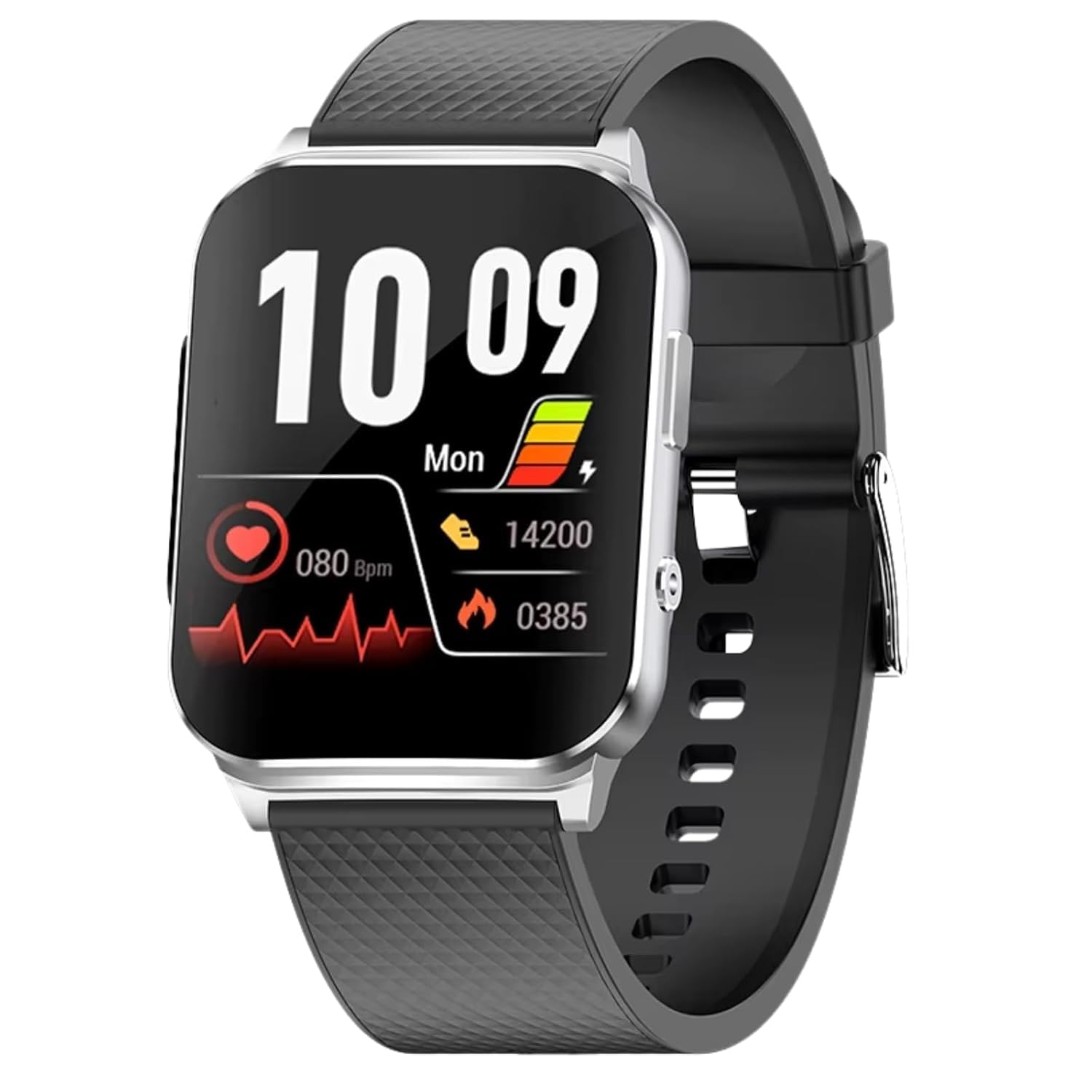 Digital Health Monitoring Fitness Smartwatch EP03 | 1.83” Full HD Display, Blood Glucose & Body Temperature Monitor, Bluetooth Calling, ECG, Heart Rate & SPO₂ Tracker, AI Voice Assistant