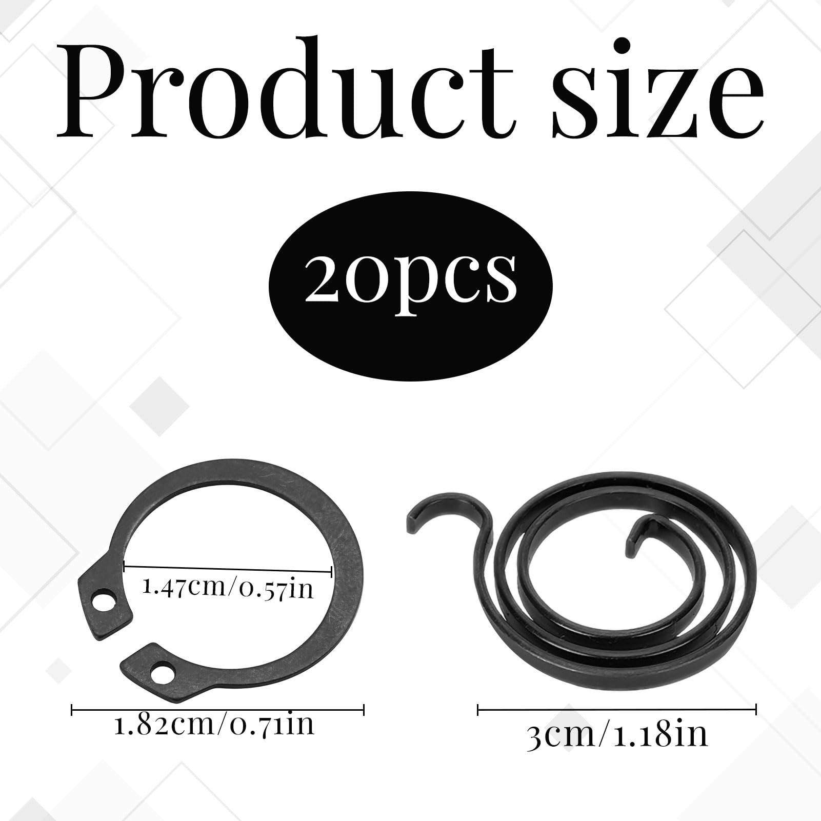 Door Handle Spring,Pack of 10 Door Handle Springs Replacement DIY Repair Kit,Doors Handles Springs Cassette - Image 2