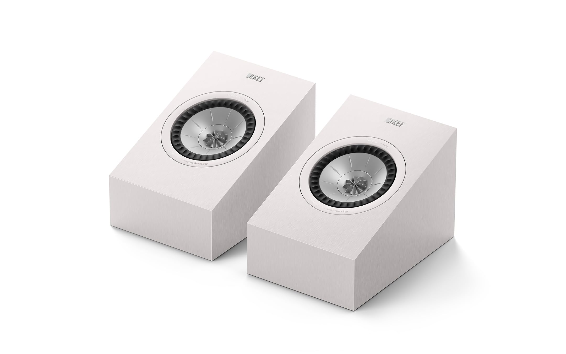 KEF Q8 Meta Diffusori HiFi passivi da parete Dolby Atmos, bianco satinato | Musica | TV & Home Cinema | Gaming | Cassa chiusa a 2 vie | Driver Uni-Q da 13 cm con tecnologia MAT