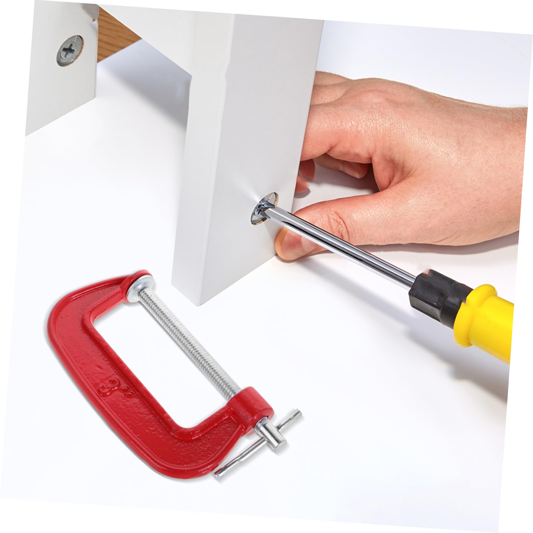 DOITOOL 6pièces Serre-joints C Robustes pour Travail Soudage Construction Charpentier