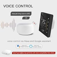 MOES Zigbee Okos Termosztát Vízalapú Padlófűtéshez - Programozható Digitális Szobai Hőszabályzó Alexa/Google Home Kompatibilis, Tuya App Vez 7