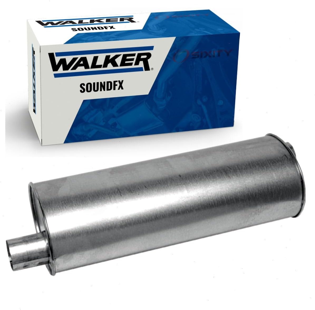 Walker SoundFX Muffler compatible with Chevrolet Silverado 1500 4.3L 4.8L 5.3L V6 V8 1999-2006