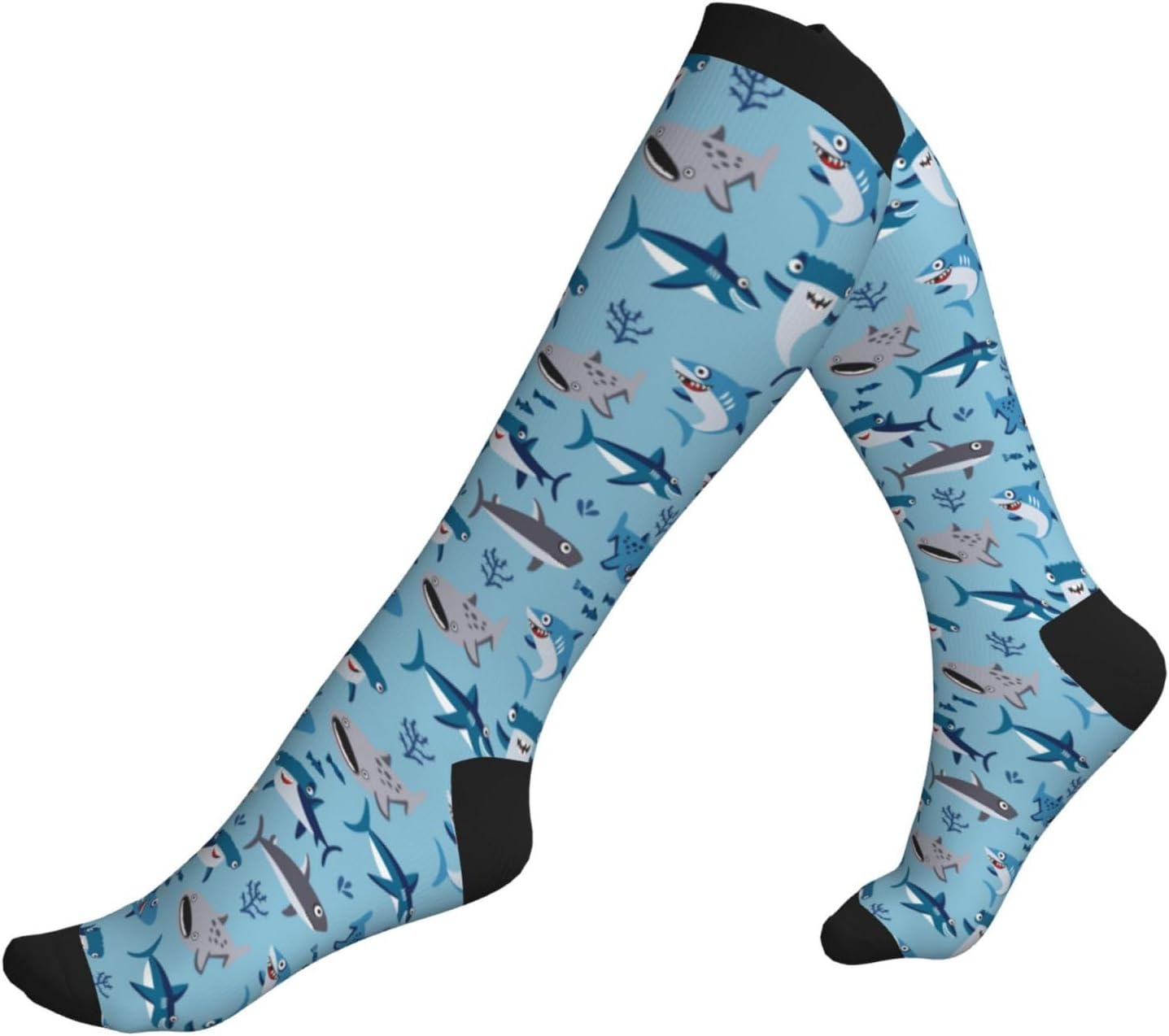 Compression Socks Knee High Circulation Support Socks For Women Men Athletic Running Hiking Cycling - Image 3