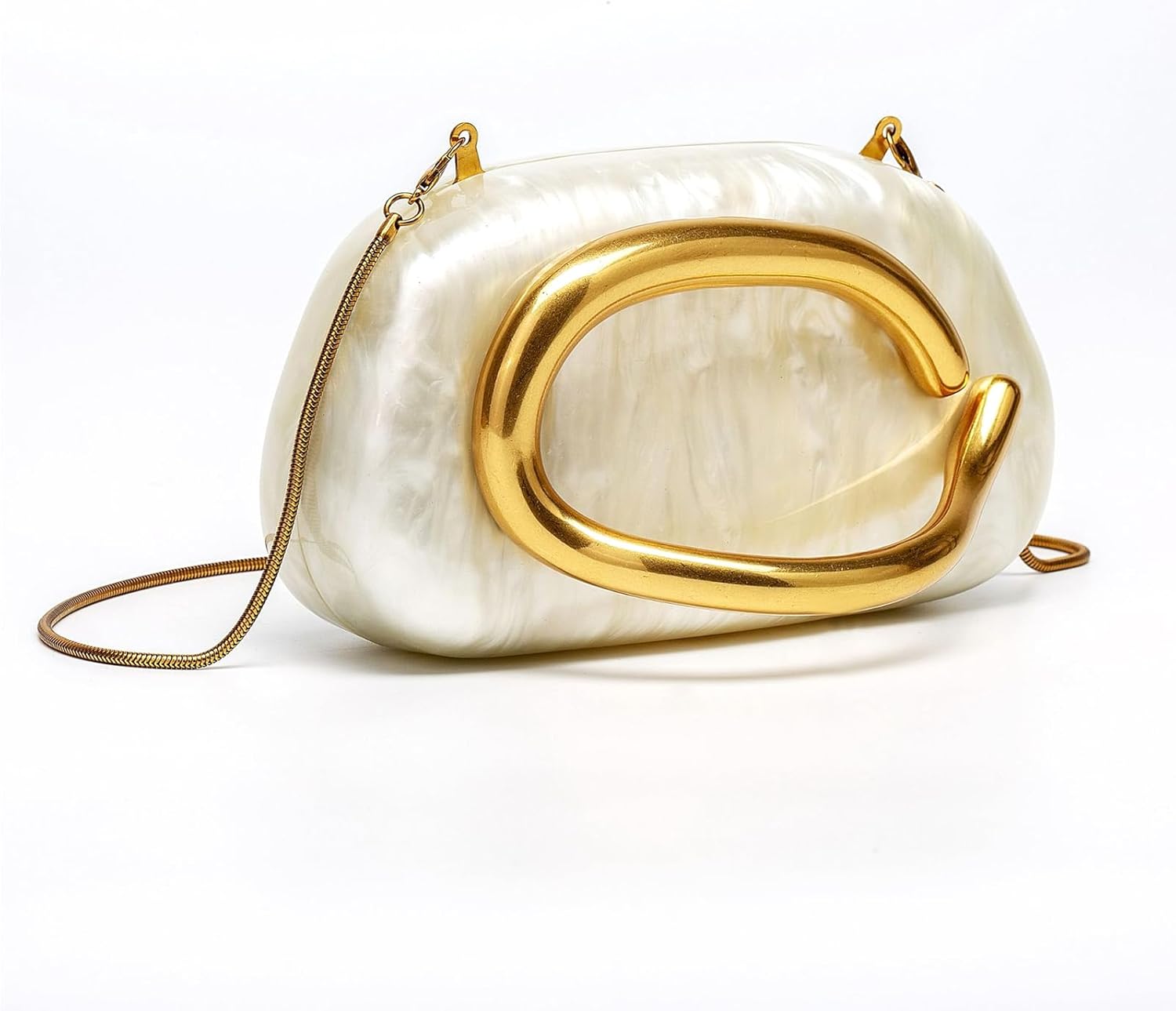 Clutch Purse Women Evening Bag Unique Trendy Purse for Women 2025 Vegan Leather Handbag Acrylic Clutch Box - Image 3