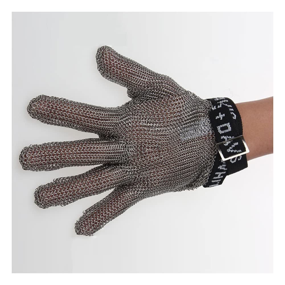 Seguridad For Jardinería Al Aire Libre Guantes Resistentes A La Punzada Resistente Al Corte Guantes De Alambre De Acero Inoxidable De Metal 6 Tamaños