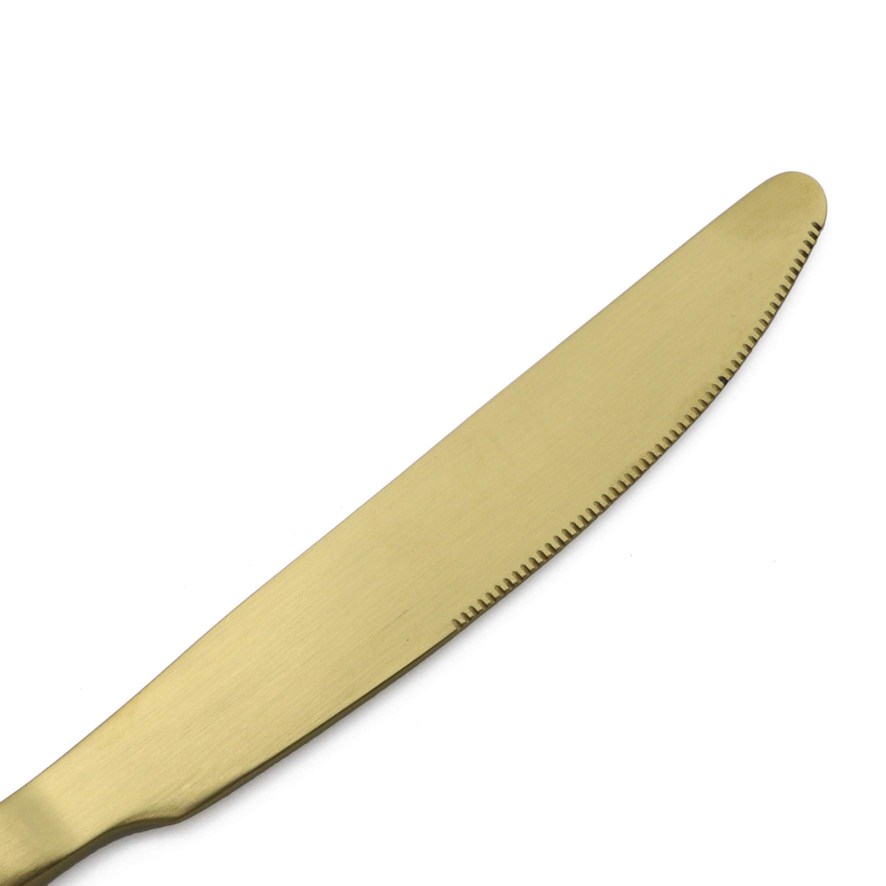 Besteck-Set, Edelstahl, matt, 20-teilig gold