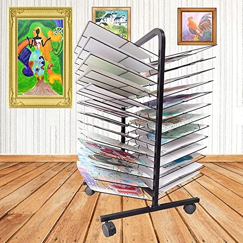 Estante De Secado De Arte, Caballete Portátil Con Estante De Alambre Para Pintar Obras De Arte.Altura Diseño Ajustable Y Plegable Para El Aula De Estudio En Casa.El Soporte Respestoso Muestra Las Impr