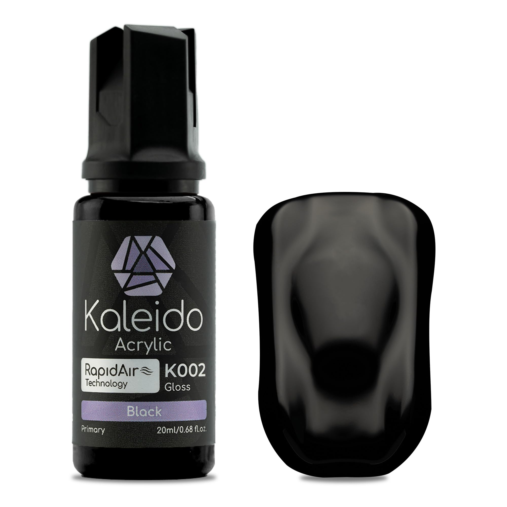 Gaahleri Kaleido Colorworks Primary for Airbrush Model Building Acrylic Paint K002 Black — image 1