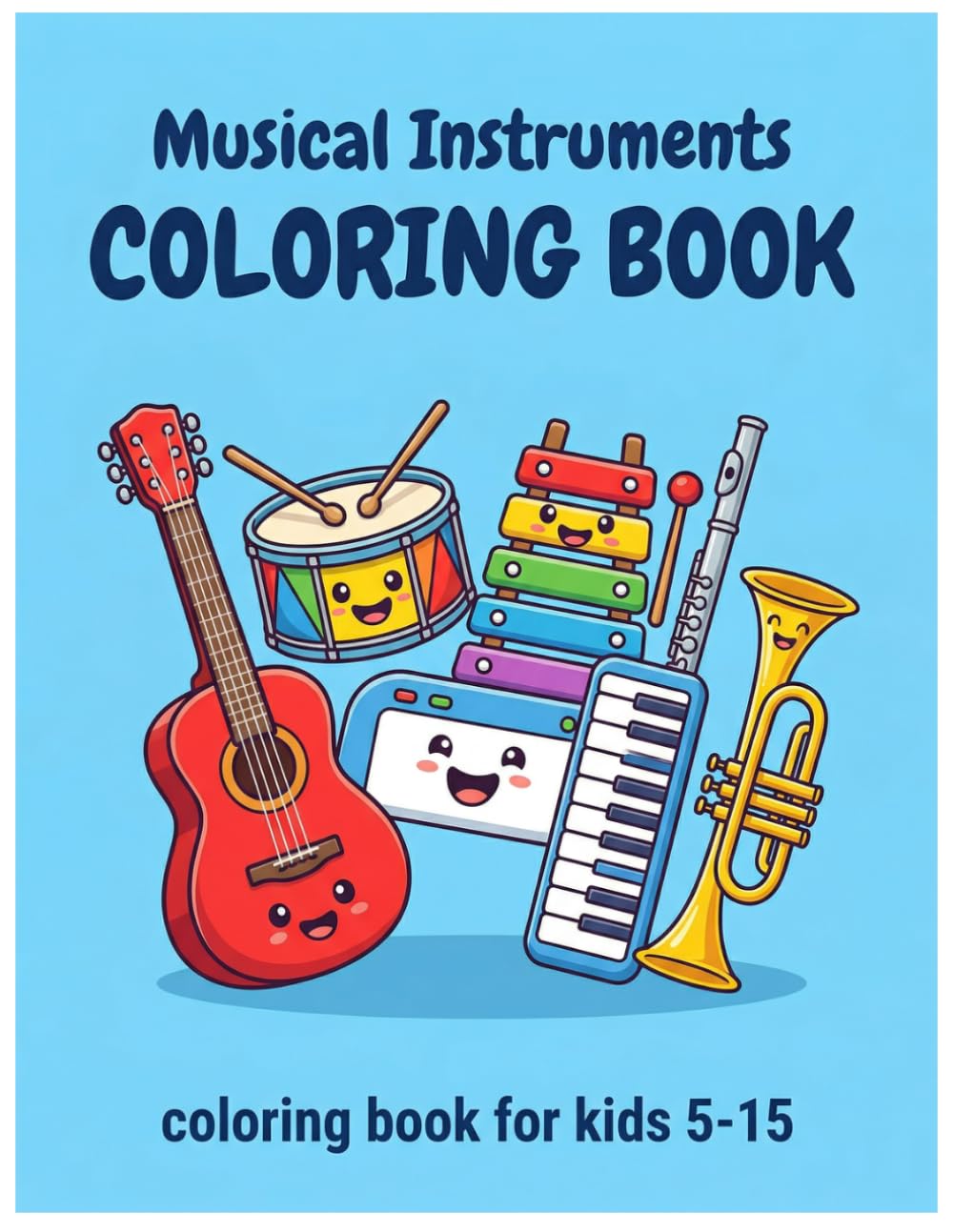 Color the Music!: A Super Fun Musical Instrument Coloring Adventure for Kids (Easy Coloring Fun Series)