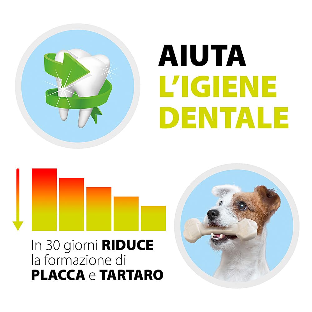 Ferplast Goodbite Natural Stick Gioco Bastoncino per l'Igiene Orale, Gusti Misti, Cane Medio Piccolo 5-25 Kg, Naturale, 8 Pezzi da 9 g