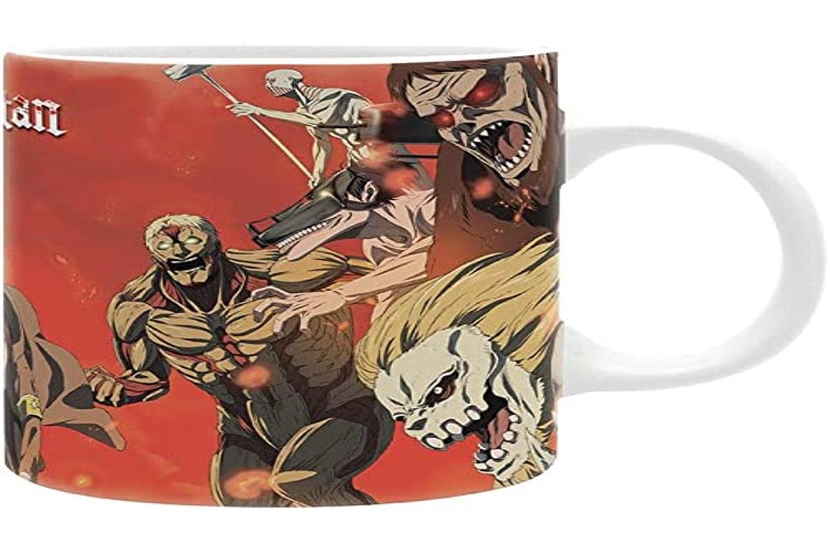 ABYSTYLE Attack On Titan Battle Scene Mug