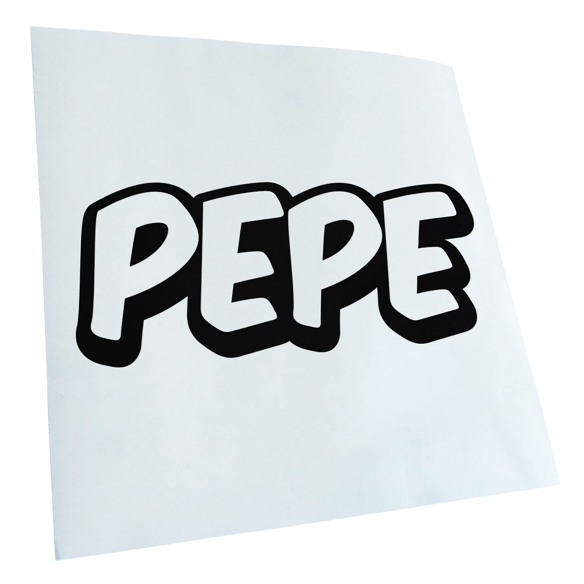 Kiwistar Pepe First Name Boys Sticker 25 Colours Neon Matt