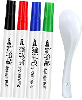 Abaodam 1 Conjunto De Caneta Flutuante Colorida Placas Brancas De Plástico Quadros Brancos Para Quadros Brancos Marcadores De Escrita Tapete Mágico Caneta De Pintura A Água