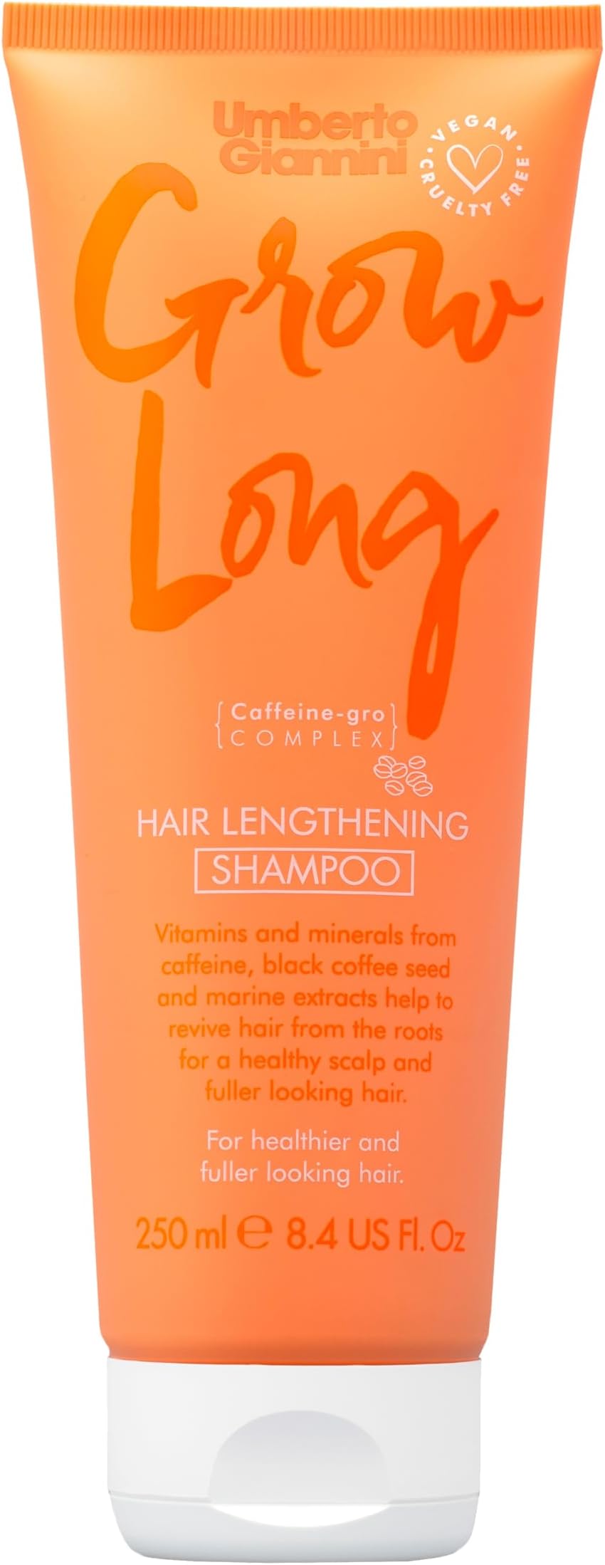 Grow Long Root Stimulating Shampoo - Strengthening Hair Growth for Thicker, Fuller Hair. Anti Pollution Shampoo for Hair Loss with Caffeine - Vegan & Cruelty Free