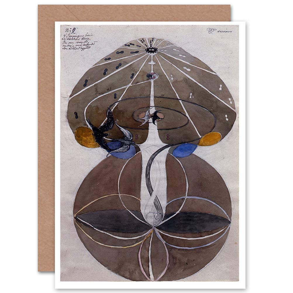 Wee Blue Coo Greetings Card Painting Geometry Hilma Af Klint No Date Untitled 02