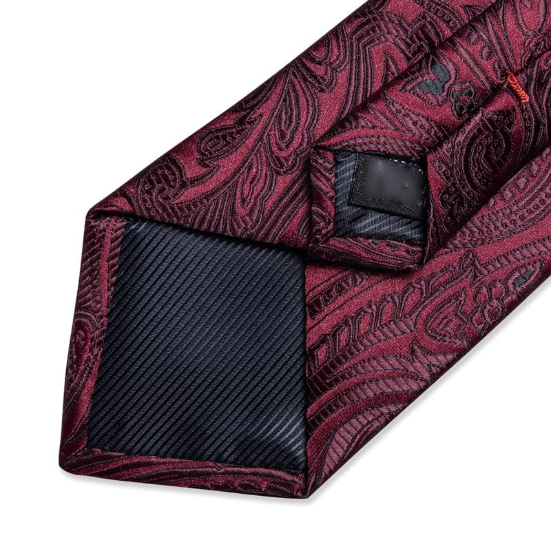 Set de corbatas de seda para hombre NSUQOA miniatura 4
