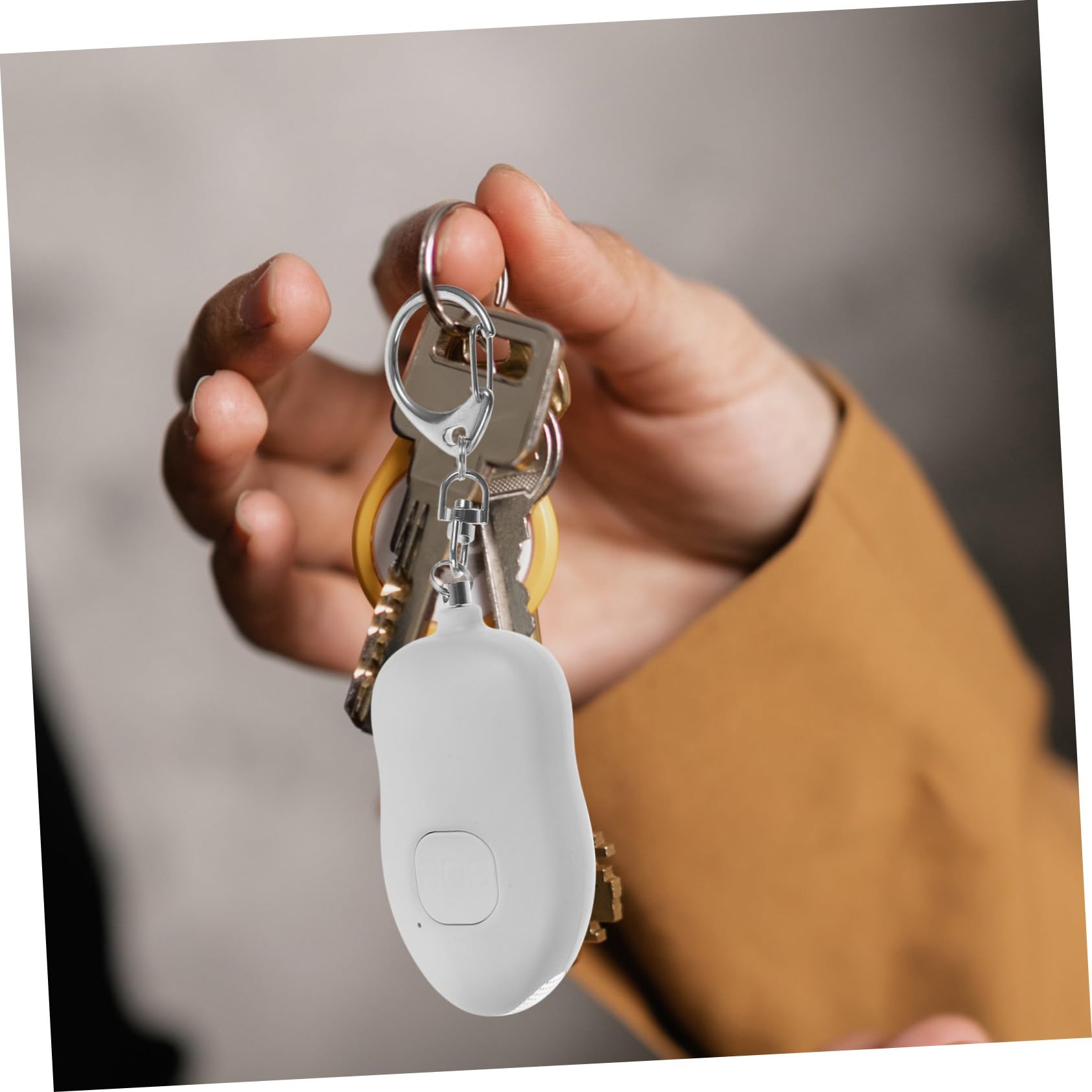 Mikikit 3pezzi Led Flashlight with Emergency Alarm for Personal Mini Self- Keychain for Women and Workers Packaging