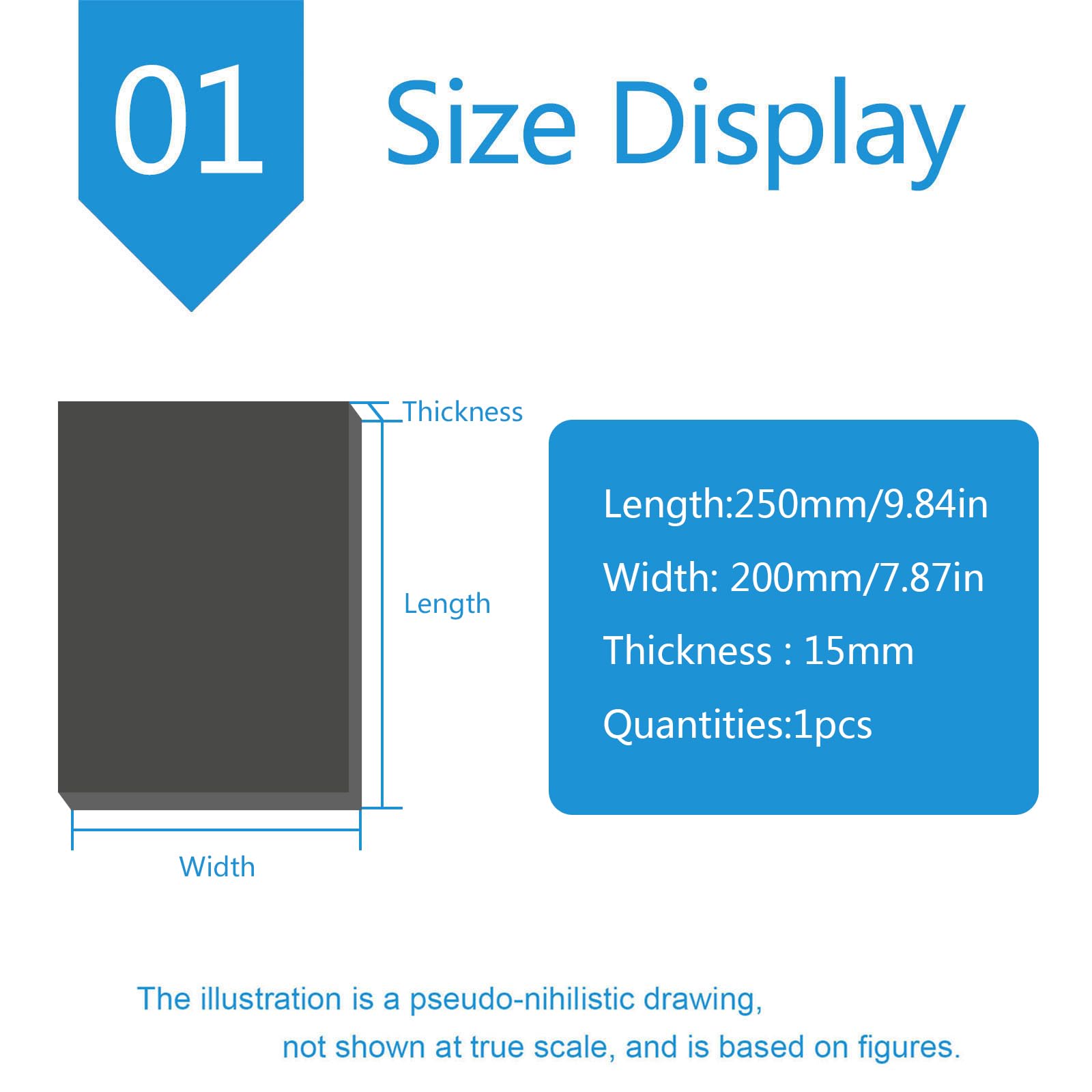 Lastre fenoliche di bachelite, Pannello in plastica fenolica 250 mm x 200 mm Nero, Spessore 3-40 mm(Thickness:15mm)