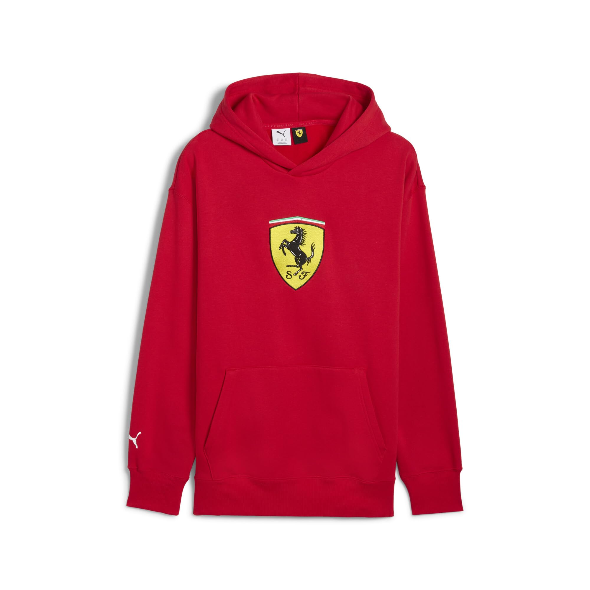 PUMA Mens Scuderia Ferrari Race Big Shield Hoodie Red Size XXL
