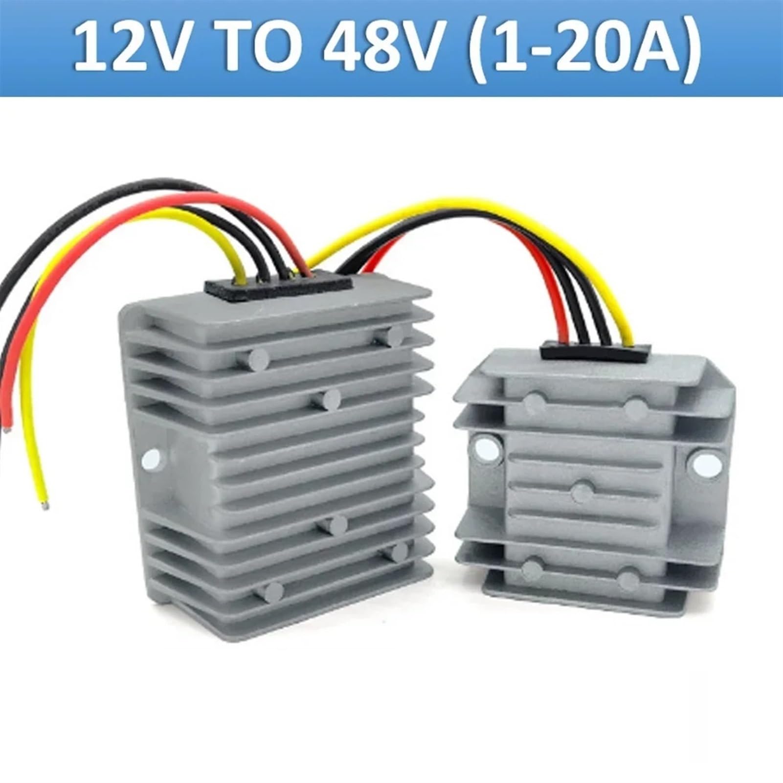 Stabilizator napięcia 12 V do 48 V 12 V DC do 48 V DC 1A-20 A konwerter mocy wyjściowej DC przetwornica podnośnika (kolor: 12 V do 48 V 5 A, rozmiar: 12V_48 V)