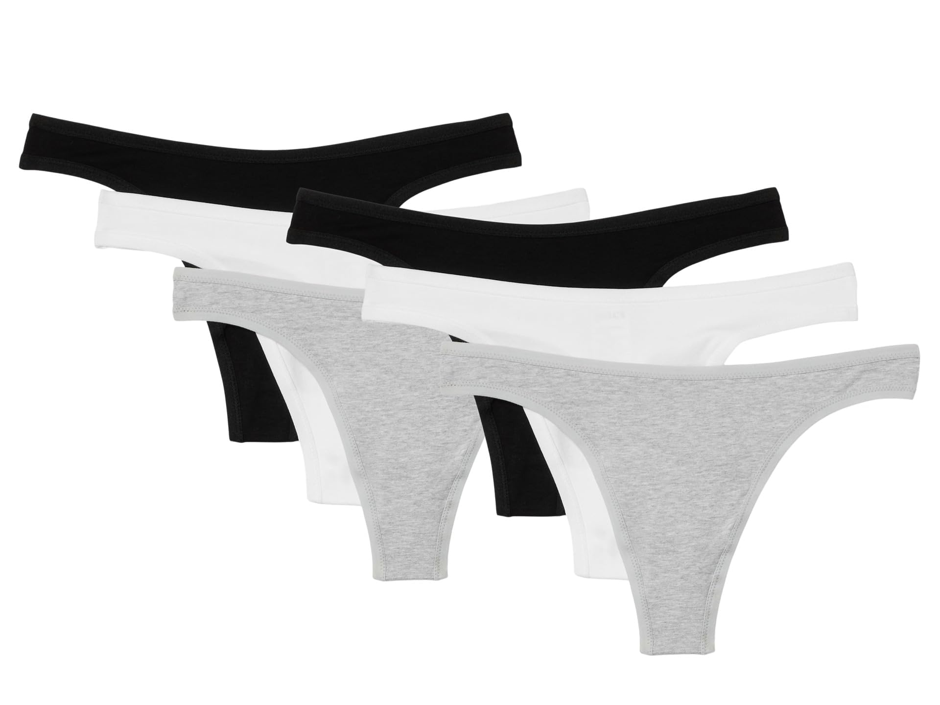 Pact womens Everyday Mid Rise Thong 6-pack