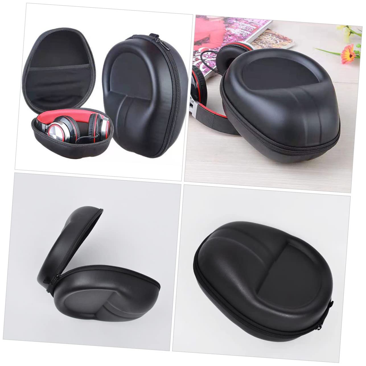 Hemobllo 3piezas Estuche Eva Multifuncional para Auriculares Bolsa De Viaje y Ligera para Accesorios Digitales Diseño Cremallera para Viajes Cortos y Negocios