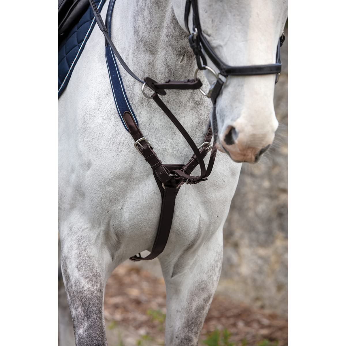 Rambo Micklem 3-Point Breastplate Pony Brown