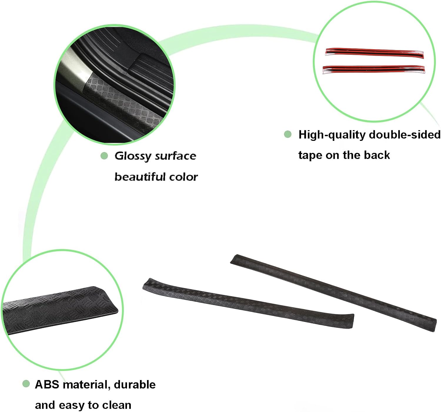 PIUGILH Door Sill Guards Cover Compatible with Land Rover Defender 90 2020-2023, ABS Door Entry Guards Protector Cover