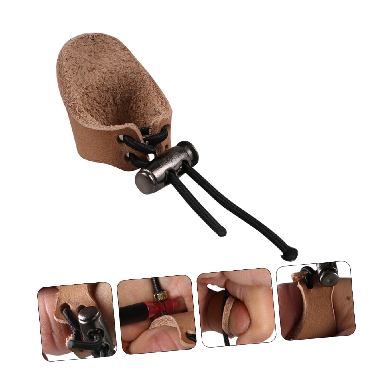 TOYANDONA Soft Finger Guard Bowstring Saver Finger Protector for Shooting