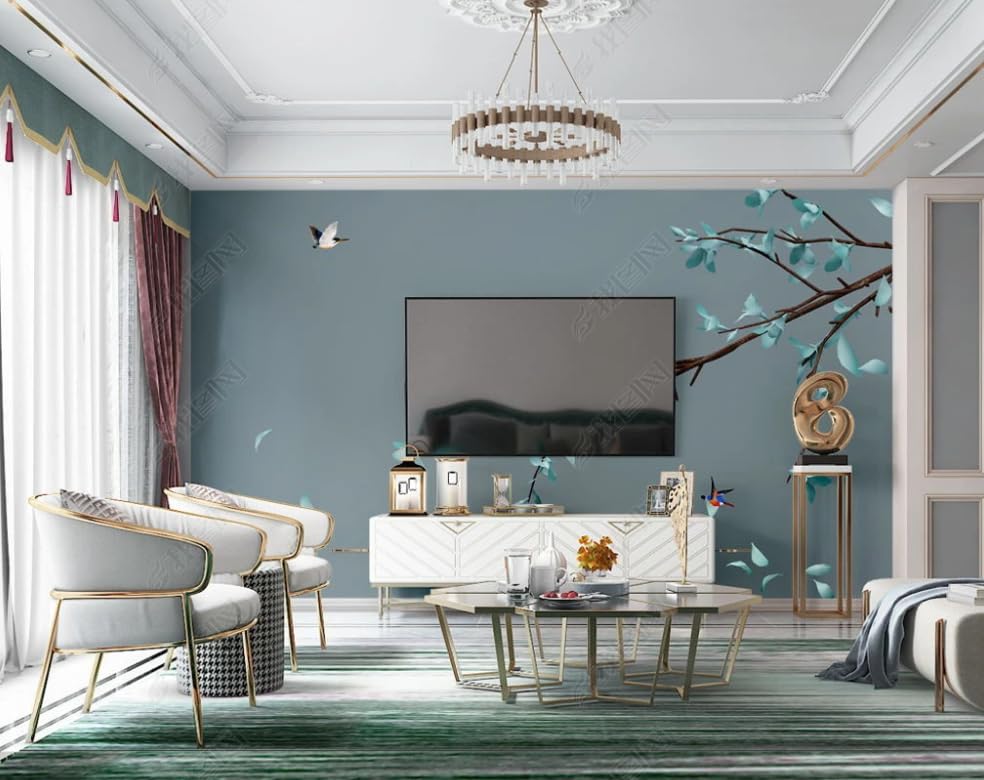 Papier Peint Intissé Magnolia pour Salon Chic et Décoration Murale de Chambre Parentale