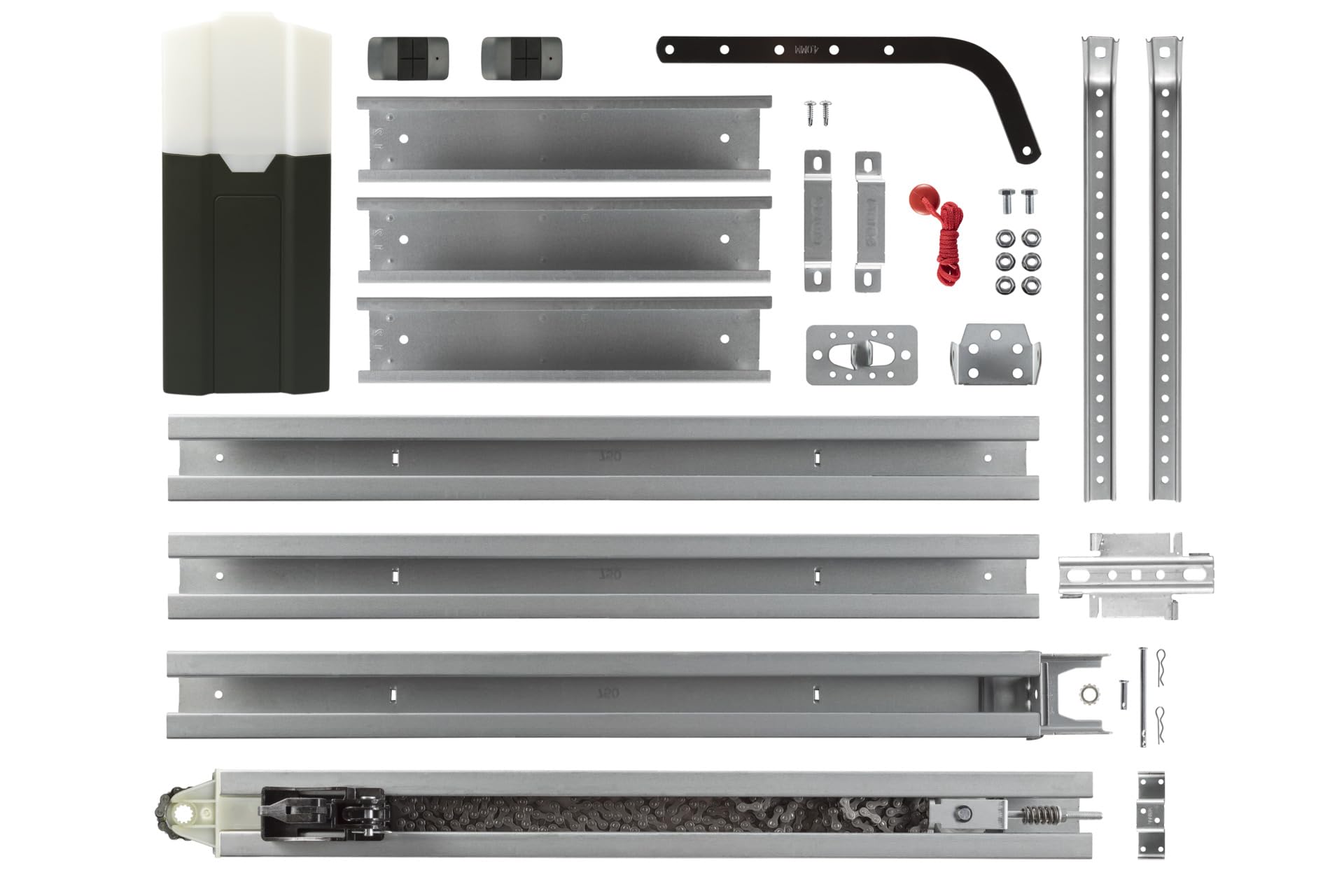 Schellenberg Motorizzazione per porte da garage Powerlift 550 N, superficie massima della porta 8 m², forza di trazione 550 N, inclusi 2 trasmettitori manuali a 4 canali da 433,92 MHz, 60301