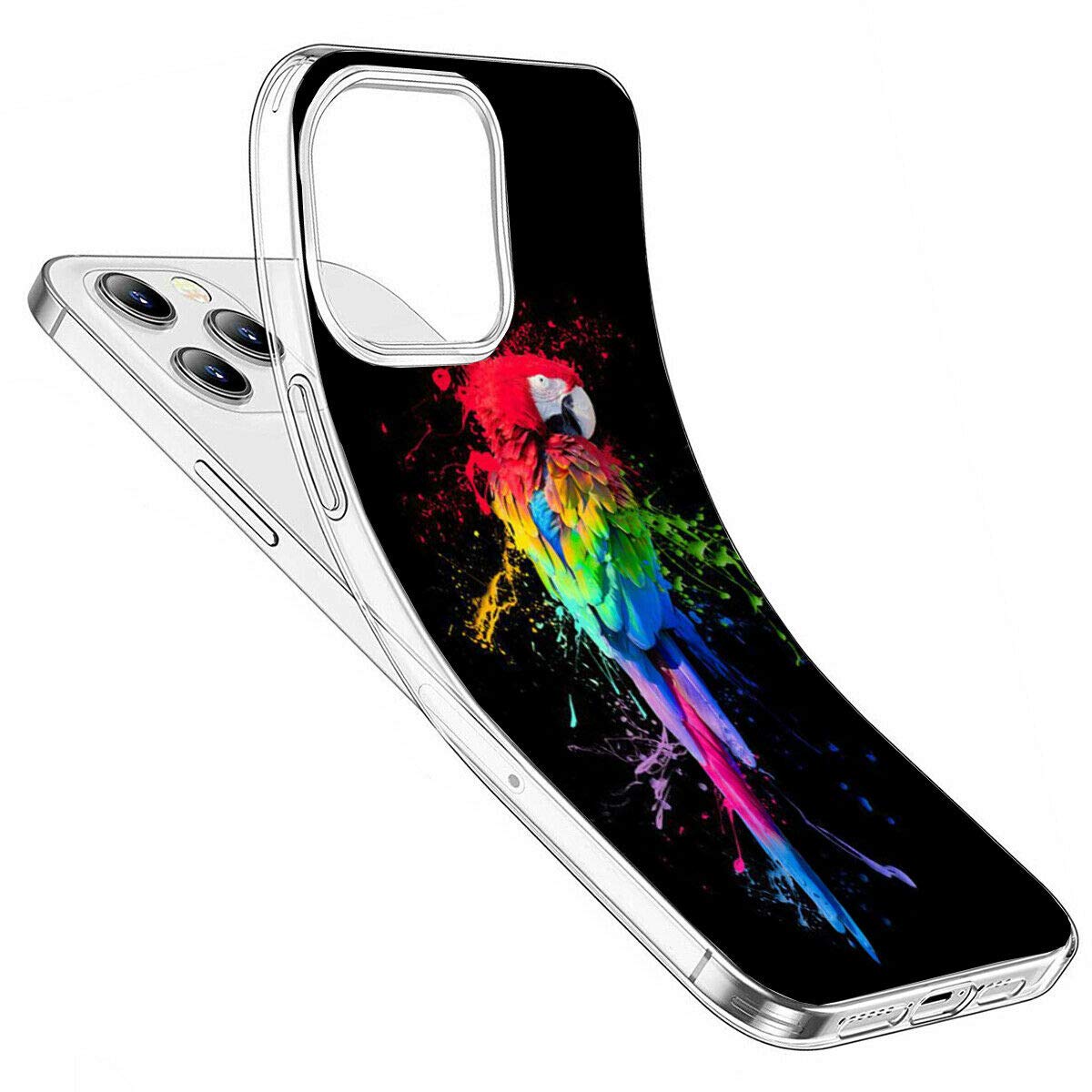 Mixroom - Cover Custodia Back case In TPU Silicone Morbido Per iPhone