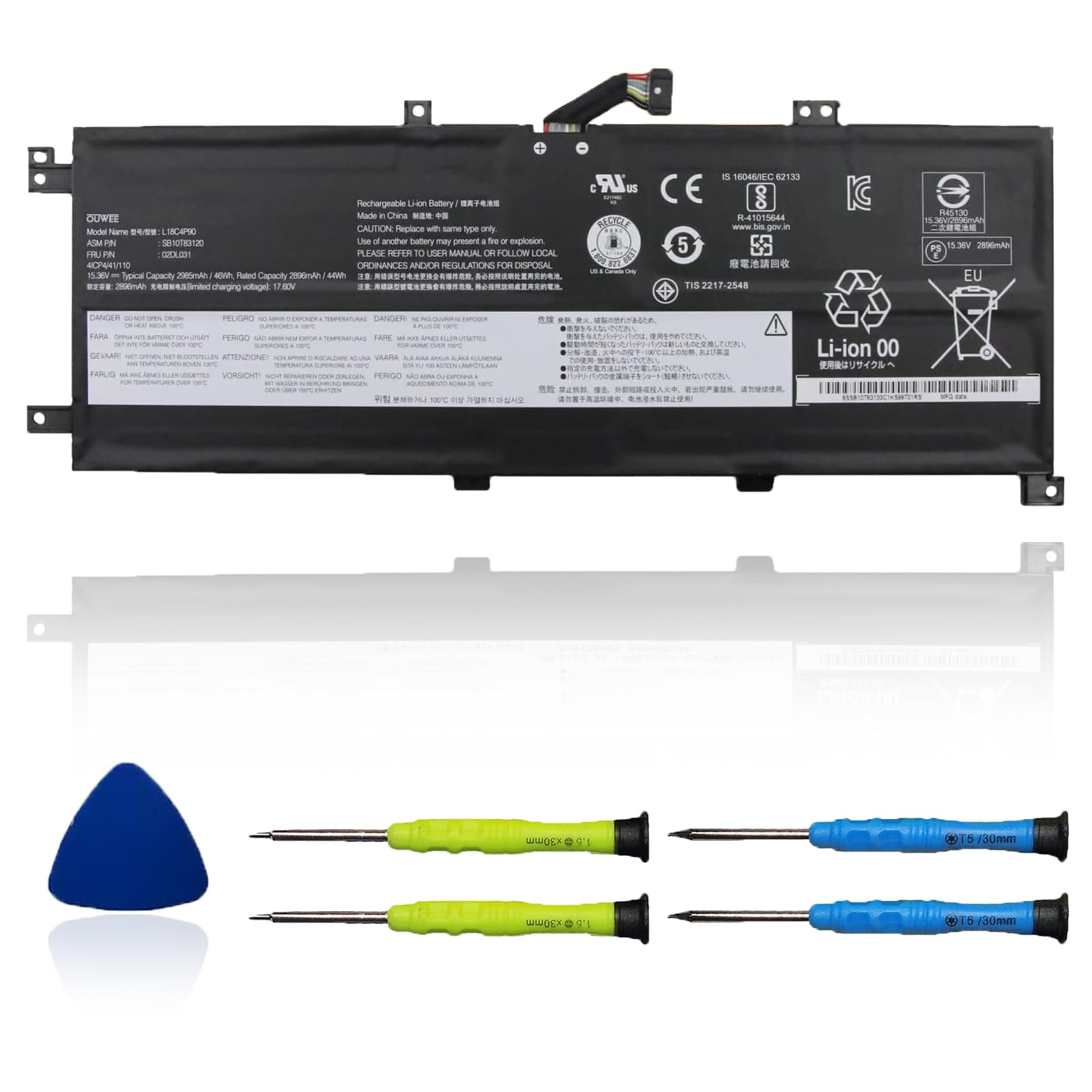 Amazon.com: OUWEE L18C4P90 Laptop Battery Compatible with Lenovo