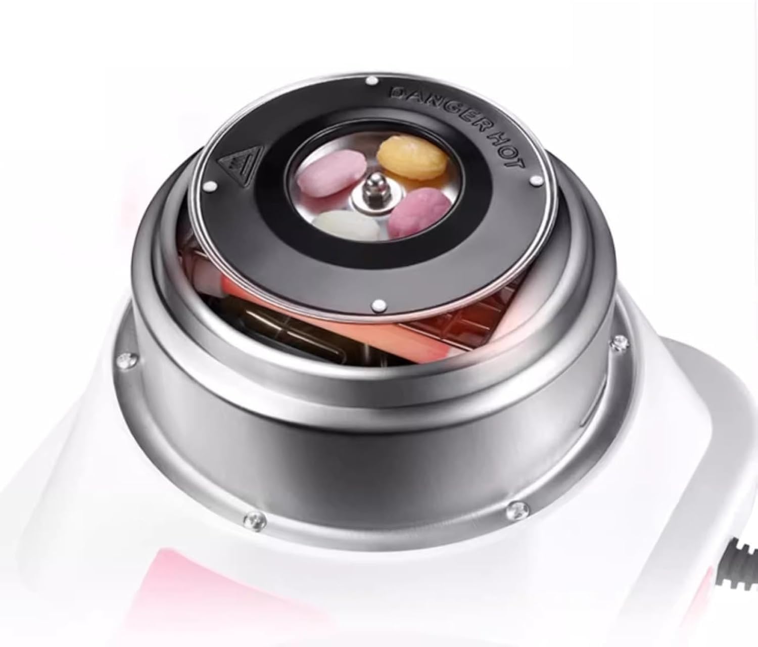 Máquina para Hacer Dulces, Totalmente automática, para Uso doméstico, Hecha a Mano, Mini Dulces de Colores, para Hacer algodón de azúcar (Rosa)
