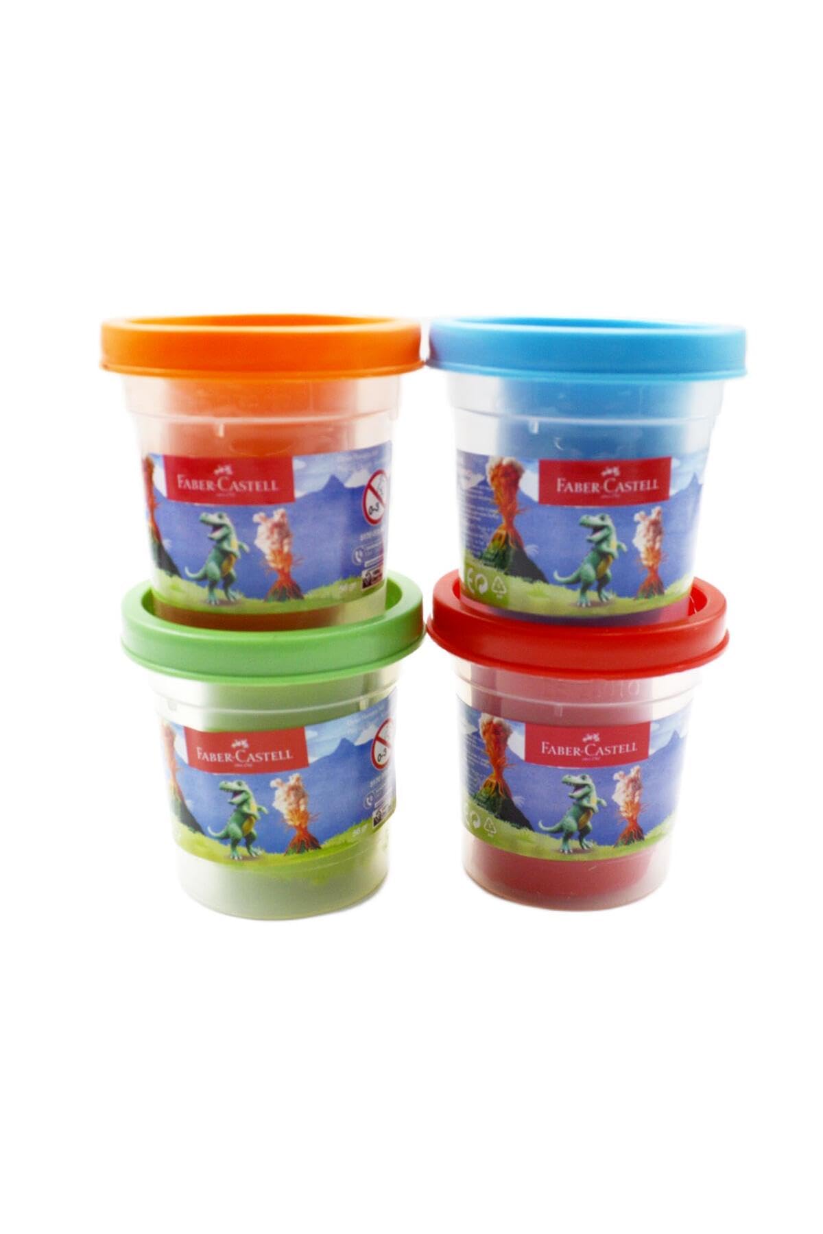 FABER-CASTELL Ensemble de pâte à modeler dinosaure