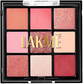 LAKME 9 in 1 Eyeshadow Palette, Blush Bloom, 11.7g, for Glamorous Eye Makeup, with One-Stroke Payoff & Blendable Formula, ... Price In India