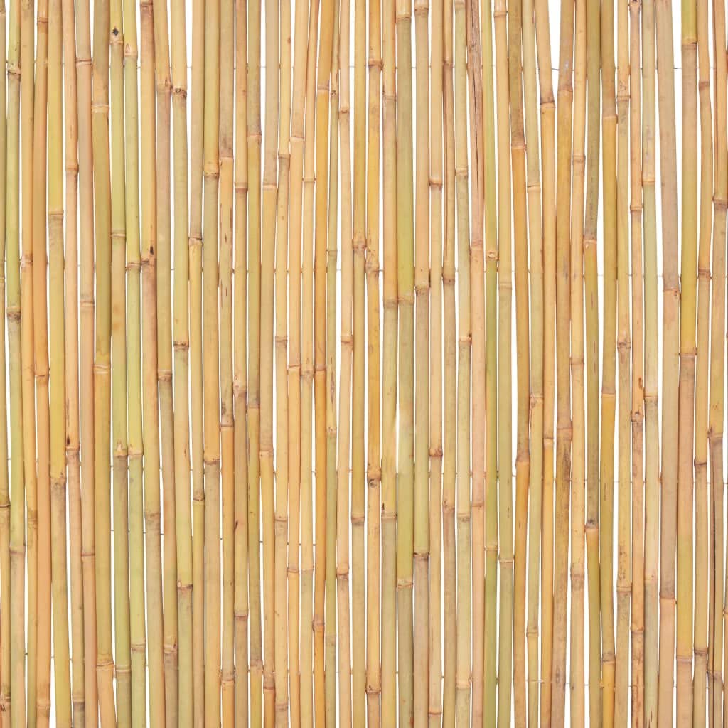 Ogrodzenie ogrodowe z bambusa 300 x 100 cm, naturalne, elastyczna osłona przed wzrokiem z okrągłego bambusa, do ogrodu, na taras, balkon, idealne do ograniczenia, ochrona przed wiatrem