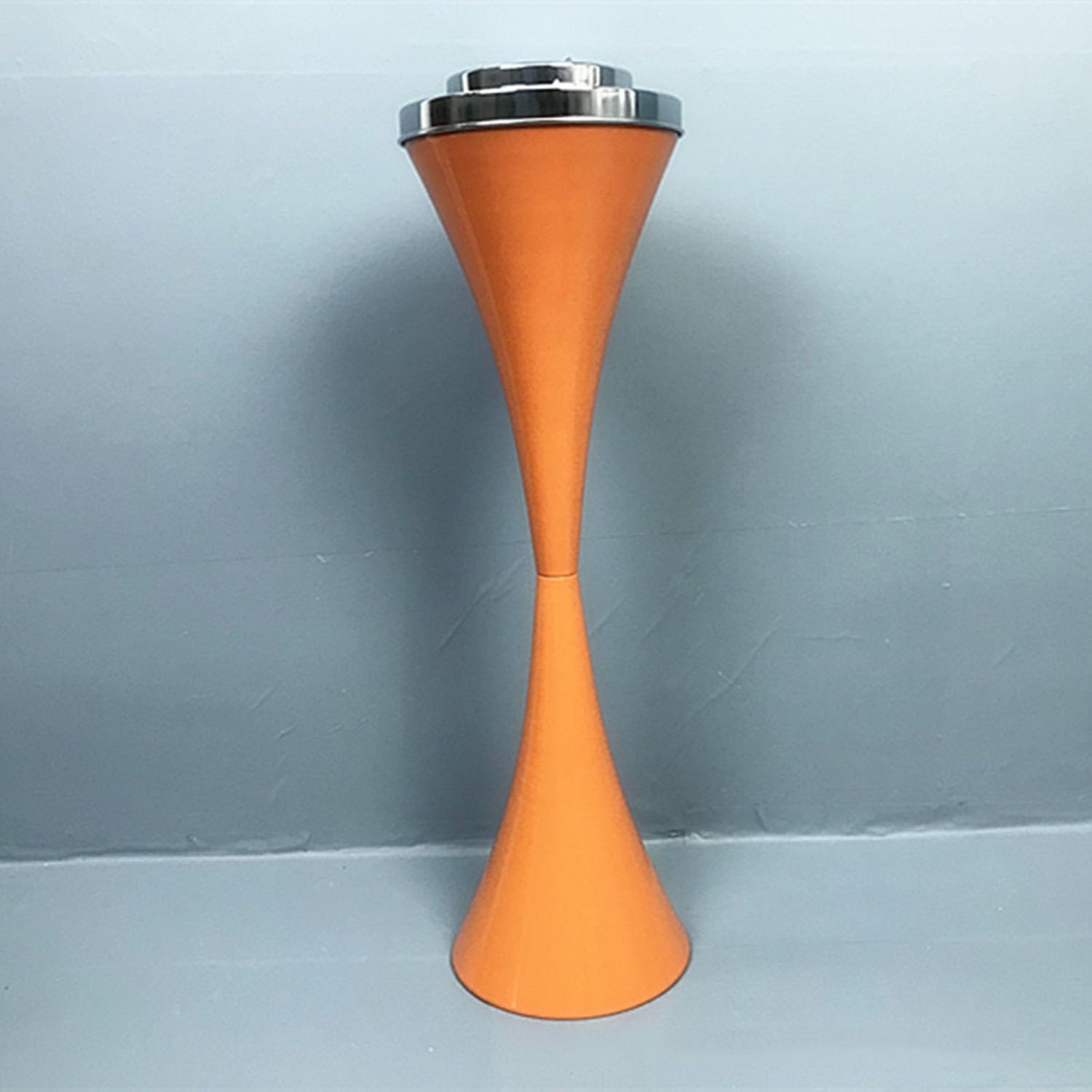 Mtnbhh Orange Floor Standing Ashtray, Standing Ashtray Indoor Outdoor, Commercial Cigar Ash Tray Container With Lid, Creative Ashtrays(Orange)