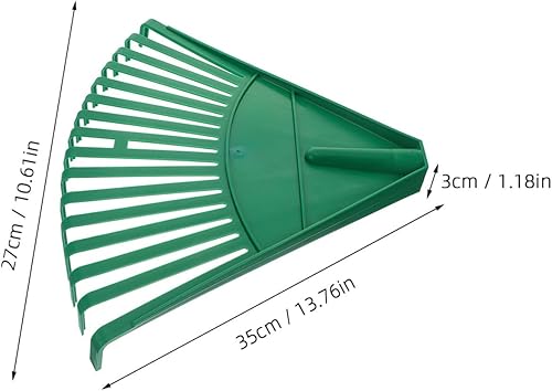 Miniatura 2 de SUPVOX Cabezal de rastrillo de hojas de jardín, rastrillo de cabeza nivelada, cabezal de repuesto de horquilla de paso, cabezal de rastrillo de