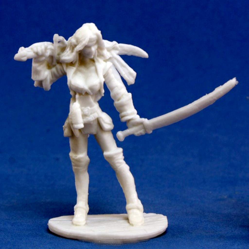Reaper Fineala – Figurine Pirate Bones En Polymère 40mm – Miniature Fantasy 25mm Héroïque – À Peindre Soi-même