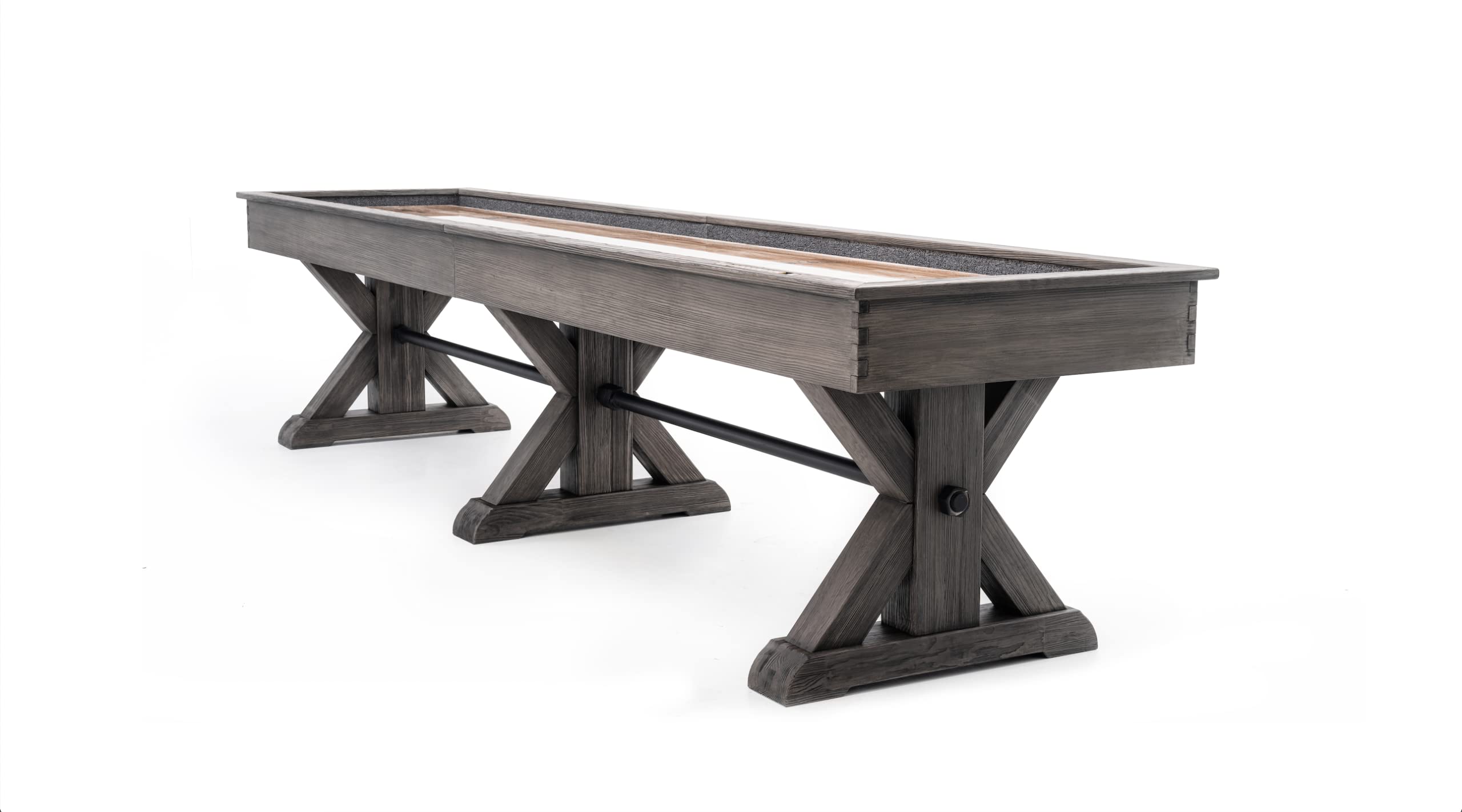 Plank & Hide - Otis Shuffleboard Table (Weathered Grey, 14')