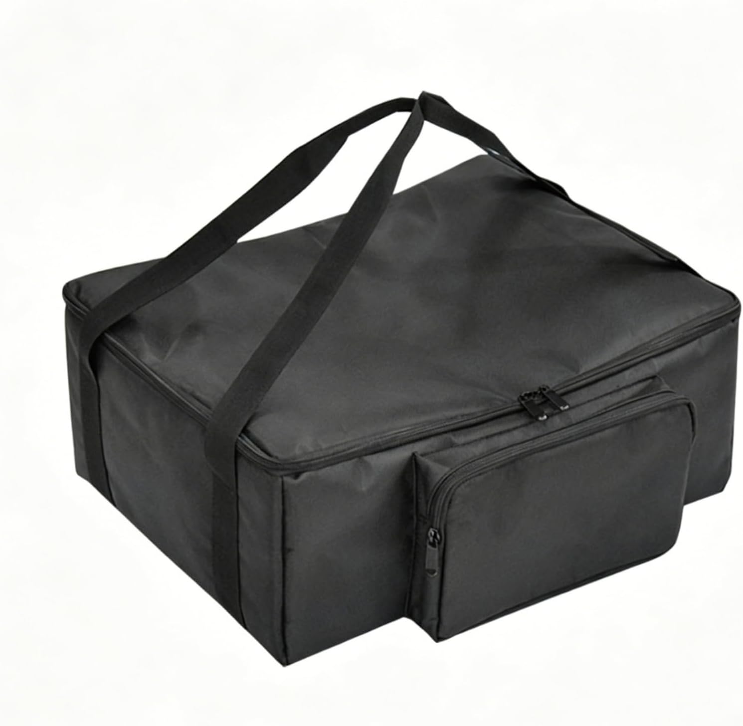 Portable Printer Carrying Bag Two Handles Printer Carrying Bag Lined, Array, Black