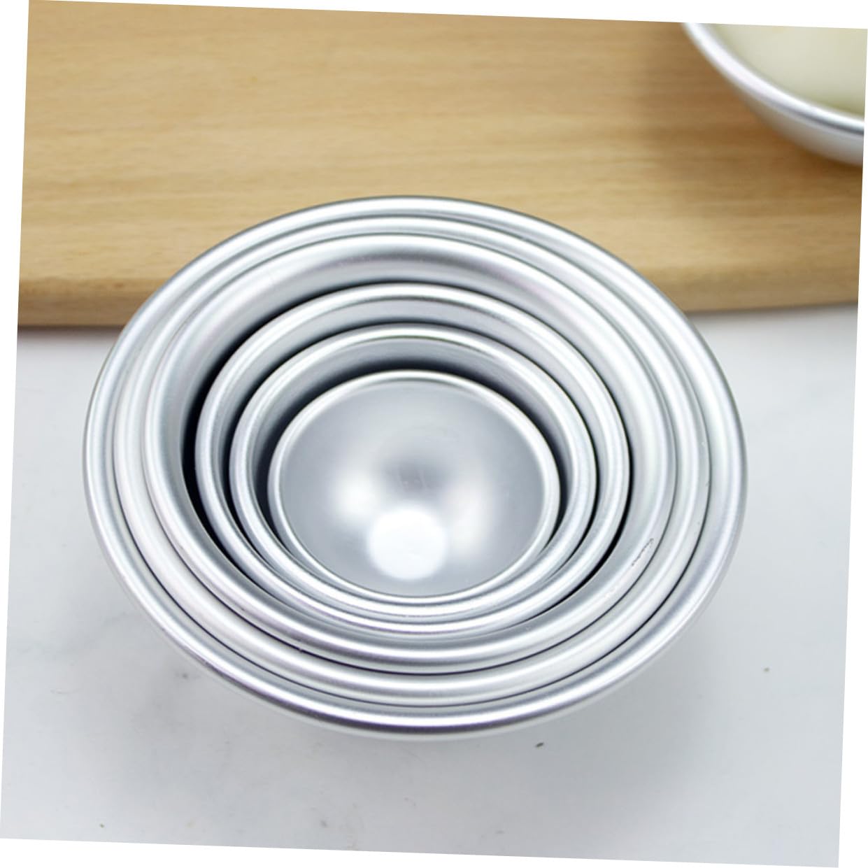 Abaodam 12pezzi Stampo Alluminio Per Pudding e Dessert Mousse Cake e Budini Utensili Da Cucina Per Facile Da Pulire e Uso Versatile