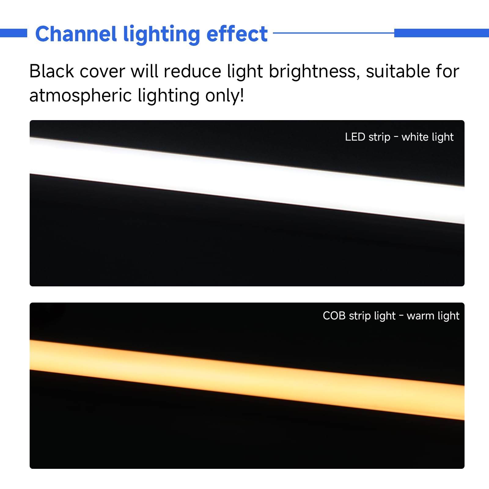 LED Aluminum Channel - 10 Pack, 1m Long -6