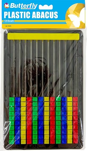 Butterfly 120 Bead Plastic Abacus Toy